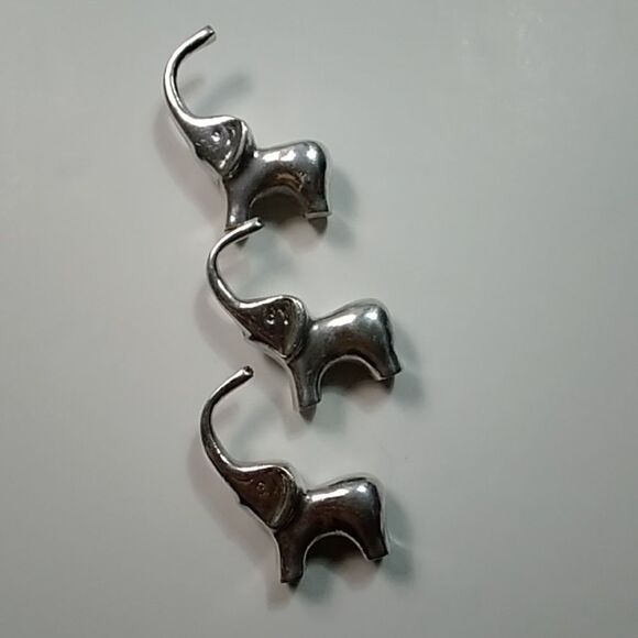By Tree Vintage Elephant Ring Holder 💍 Metal 3 Pc - Picture 2 of 11